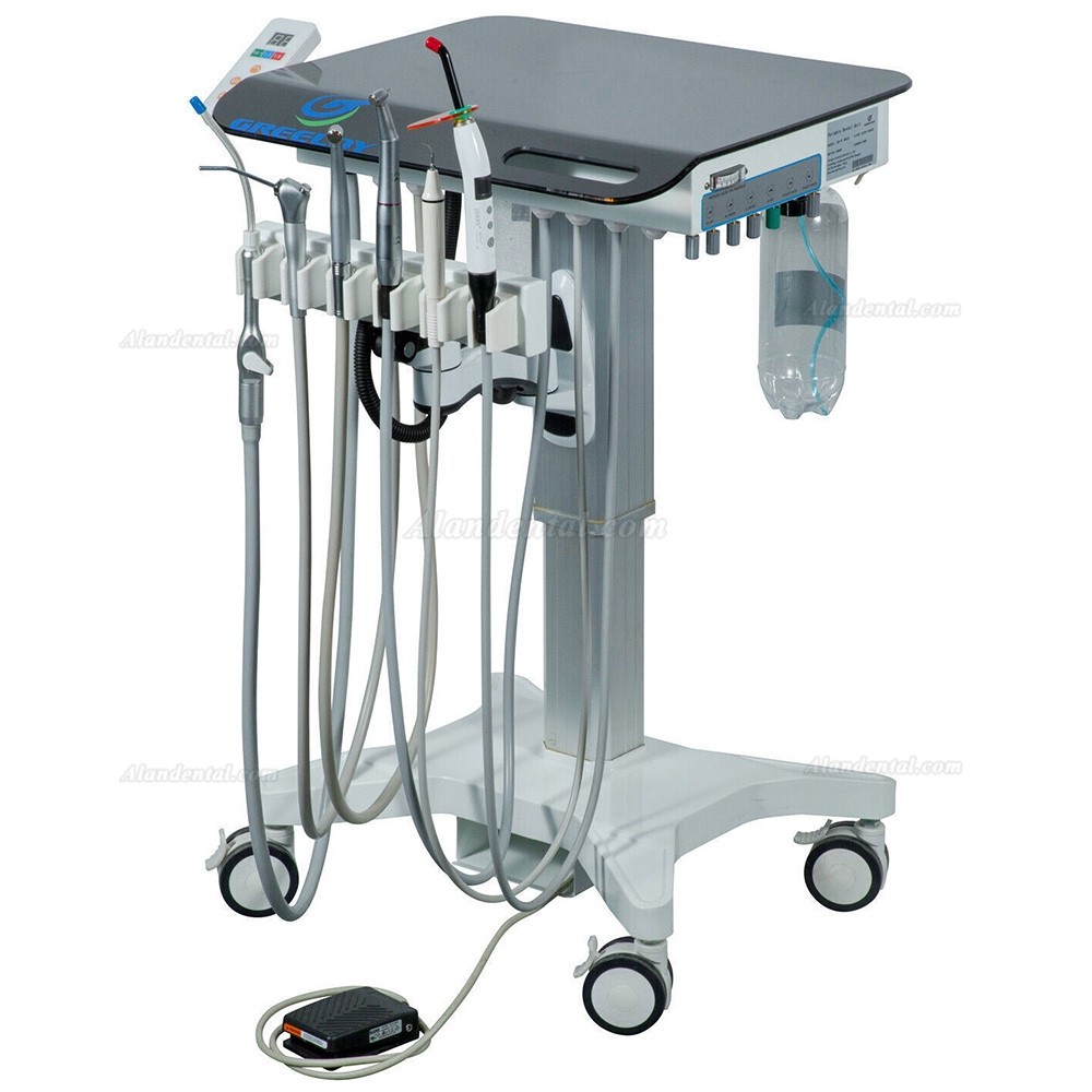 Greeloy GU-P302S Dental Delivery Units Mobile Dental Cart with Electric Dental Motor